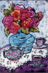 Teapot and Roses